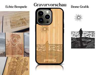 INDIVIDUELL iPhone 13 Pro Bambus-Kunststoff